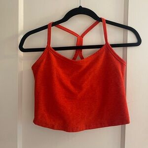 Red Beyond Yoga Crossover Leggings & Tank Top Set